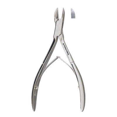 Nail Nipper 6 inch, Straight Jaws, Extra Narrow, Double Spring, Stainless