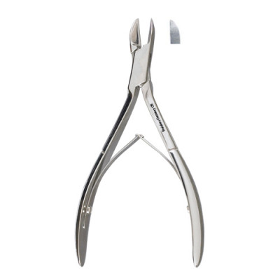 Nail Nipper 6 inch, Straight Jaws, Extra Narrow, Double Spring, Stainless