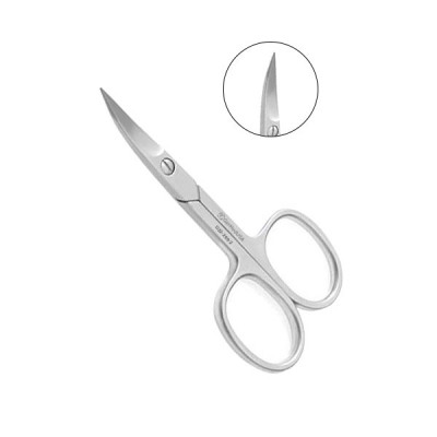 Nail Scissors 3 1/2 inch Curved Blades Chrome