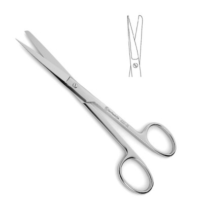 Nasal Plastic Scissors Curved  4 3/4 inch - Two Sharp Tips