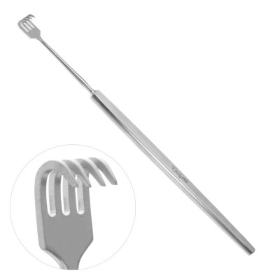 Knapp Retractor 5 1/4 inch With 4 Sharp Prongs