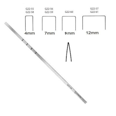 Cottle Septum Chisel 7 inch Straight 4mm Graduated