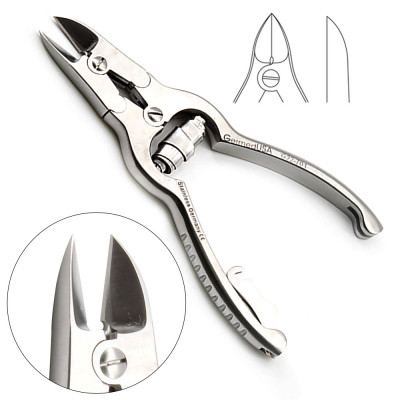 Mycotic Nail Nipper Double Action Jaws Barrel Spring Straight 6 inch