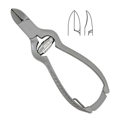 Nail Nipper 5 1/2 inch Concave Jaws Barrel Spring