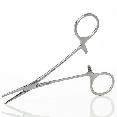 Halstead Mosquito Forceps Straight 1x2 Teeth 5 inch