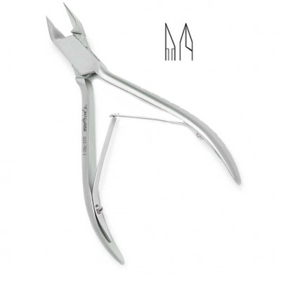 Nail Splitter 4 1/2 inch Tapered Jaws Fine Pointed Tips For Splitting Nails Double Spring