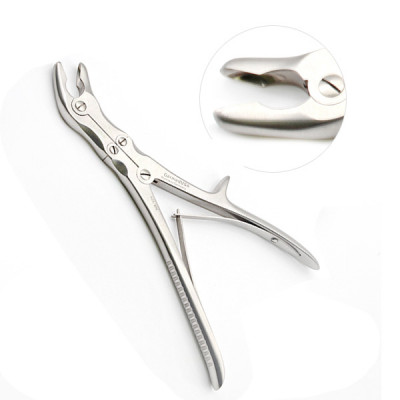 Stille Luer Echlin Rongeur 9 inch Side Curved 6mm Double Action