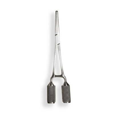 NeoGrip Quick Release Chromosome Surgical Rochester-Pean Forceps Curved 6 1/4 inch