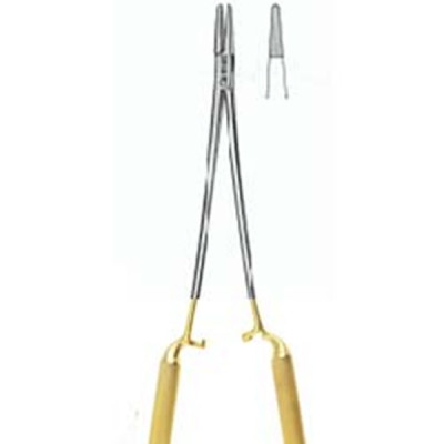 NeoGrip Quick Release Chromosome Surgical Wangensteen Needle Holder 10 3/4 inch Serrated Tungsten Carbide
