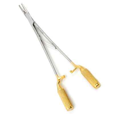 NeoGrip Quick Release Chromosome Surgical Halsey Needle Holder 5 inch Smooth Tungsten Carbide
