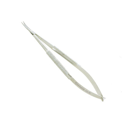 Micro Surgery Scissors Round Handle Curved 7 1/8 inch