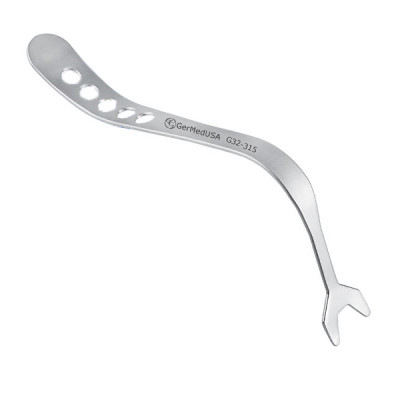 Proximal Tibial TKA Retractor Length 12 inch  Depth from Bend 5 inch Blade Width 1.5 inch