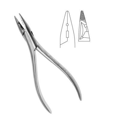 Cerclage Bending Pliers 5 inch With Slotted Jaw