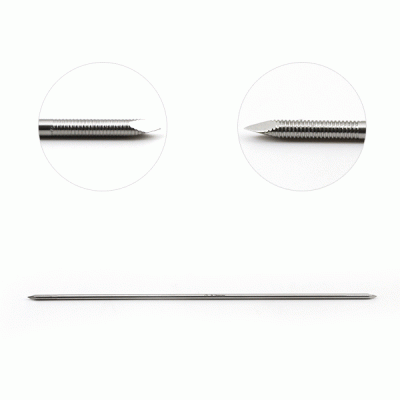 Partially Threaded Steinmann Pin Double Trocar | GerMedUSA Inc