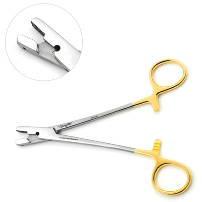 Cruciate Needle Holder Tungsten Carbide Jaws 7 inch