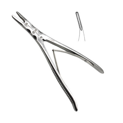 Smith Peterson Laminectomy Rongeur Slightly Curved Jaws 3mm Bite Size 7 1/2 inch