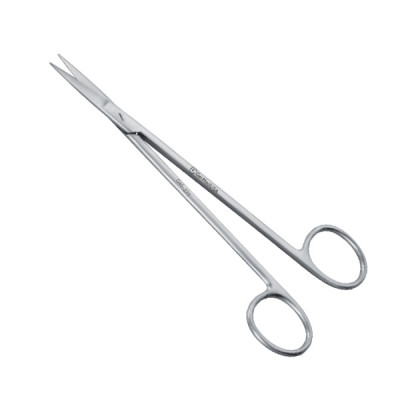 Kelly Ganglion Scissors Curved 6 1/4 inch - Sharp Points