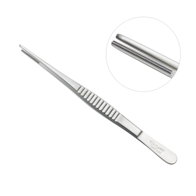 Debakey Vascular Tissue Forceps 1.5mm wide Tips 8 inch