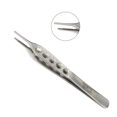 Debakey Adson Tissue Forcep 4 3/4 inch 1.5mm Fenestrated Handle