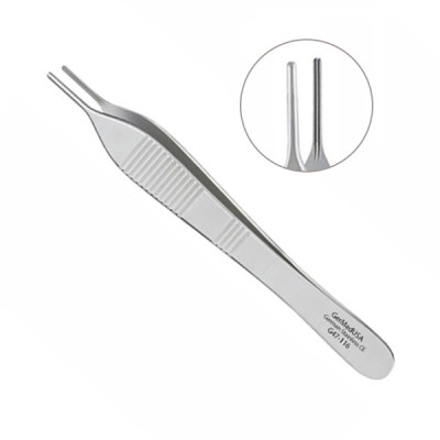 Debakey Adson Tissue Forceps 4 3/4 inch 1.5mm Tips