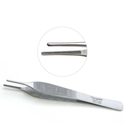 Debakey Adson Tissue Forceps 4 3/4 inch 1.5mm Tips