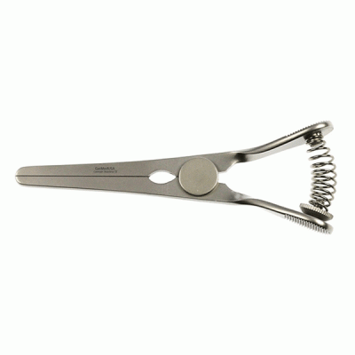 Glover Bulldog Clamps,with spring adjusting screw,Straight, size 7 cm, jaws 2 cm.