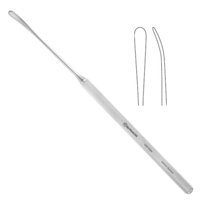 Dissector 10 1/2" Knurled Handle 6" 6mm Blunt Slight Curved