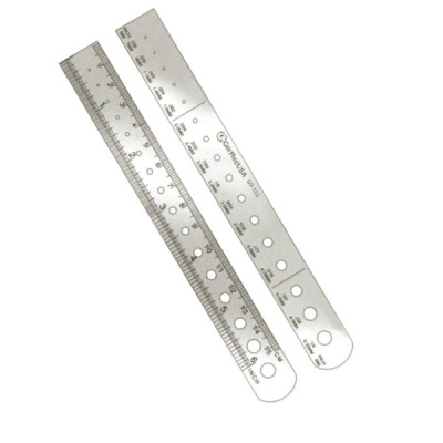 Pin  Wire Gauge Ruler Stainless 6 inch
