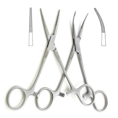 Kelly Hemostatic Forceps 5 1/2 inch Left Hand