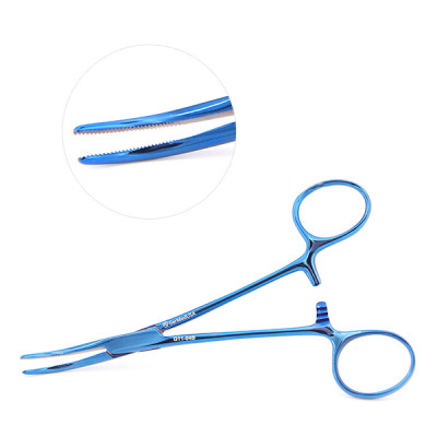 Kelly Hemostatic Forceps 5 1/2 inch Straight Color Coated
