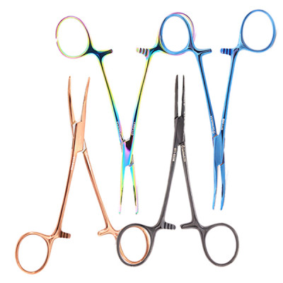 Kelly Hemostatic Forceps 5 1/2 inch Straight Color Coated