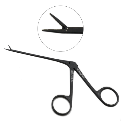 Micro Alligator Ear Forceps Serrated Shaft