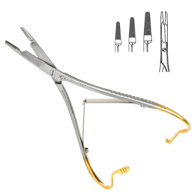 Mathieu Olsen Hegar Needle Holder TC Inserts Jaws | GerMedUSA Inc