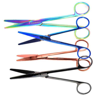 Mayo Dissecting Scissors Straight 5 1/2 inch Color Coated