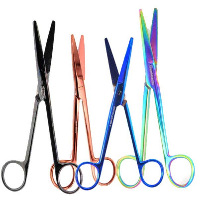 Mayo Dissecting Scissors Straight 6 3/4 inch Color Coated