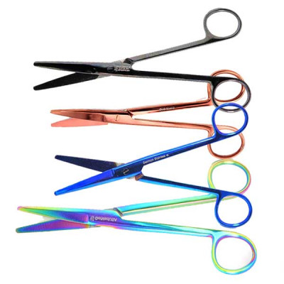 Mayo Scissors 5 1/2 inch Curved - Color Coated