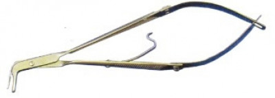E-W (deluxe) 75 Degree, sectional matrix band forceps with lock