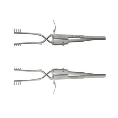 Automatic Cross-Action Skin Retractor – 4 Sharp Prongs – Surgical Tool