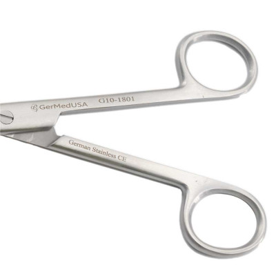 Operating Scissors, Standard, Curved, Sharp/Blunt, 4.5 inch, German, Von Klaus