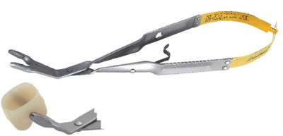 N-S Forceps 45 Degree Angle for crowns, cores and bridges