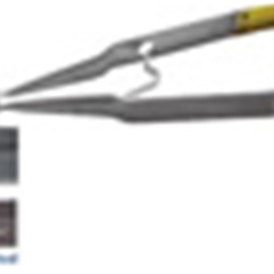 Laminate forceps With Lock and a 5 Degree N-S prong orientation