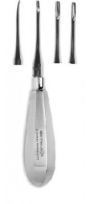 Luxating Elevator, Back Curved Tip 2mm, 5 3/4 inch