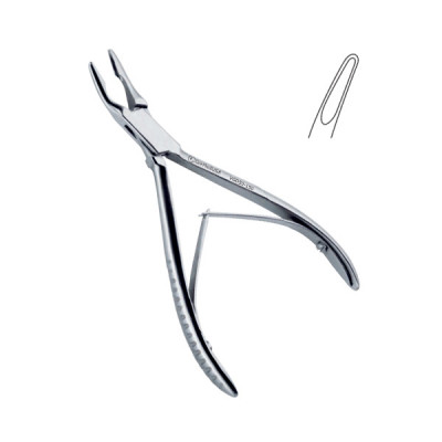 Friedman Dental Rongeur 5 1/2 inch Slightly Curved 4mm Tip 45 Degree Angle