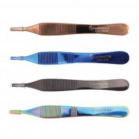 Brown Adson Forceps 4 3/4" Color Coated 7x7 Teeth