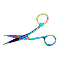 Hi Level Lister Bandage Scissors 4 1/2" Rainbow Color Coated