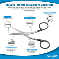 Hi Level Bandage Scissors 4 1/2" SuperCut (Knowles)