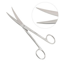 Operating Scissors Sharp Sharp Curved 6"