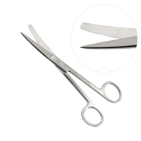Operating Scissors Sharp Blunt Curved 6"
