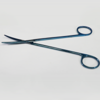 Metzenbaum Scissors 7" Curved Blue Coated