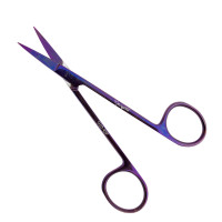 Iris Scissors 4 1/2“ Straight Purple Coated